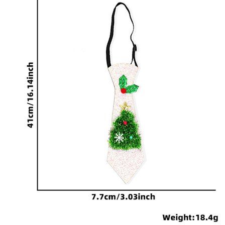 Julklapp för barn Tecknad slips Smycken Julfest Dekoration Snögubbe Älg Icke-knutande Filt Slips