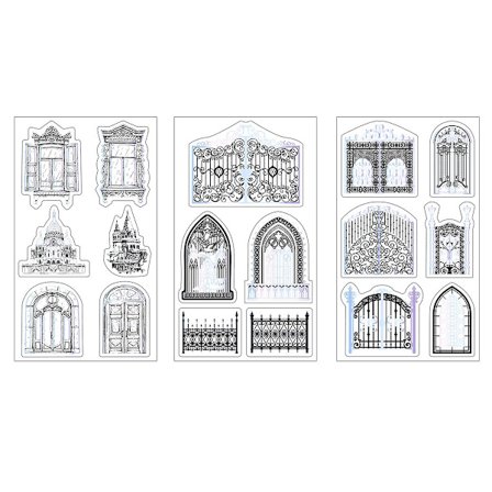 1 kpl Retro Hot Silver Diary Decoration Stickers Diary Diy Decoration Kirjoitettu