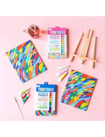 Ooly Acrylic Paint Set - Paintology - Pastel - Multi/patterned - ONE SIZE
