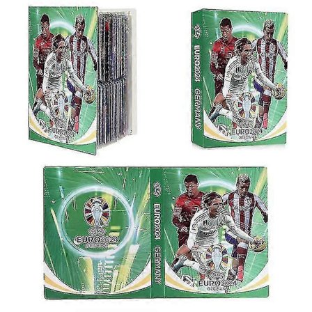 Fodboldstjerne Kort Album Map Brevholder Binder 2024 Ny 240stk Stjerne Kort Æske Samling Album Bog Mappe Børnelegetøj Gave