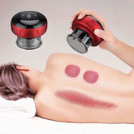 Elektrisk Cupping Massageapparat Vakuum Sugekopper EMS Ventosas Anti Cellulite Magnetterapi Guasha Skrabning Fedtforbrænder Slankende