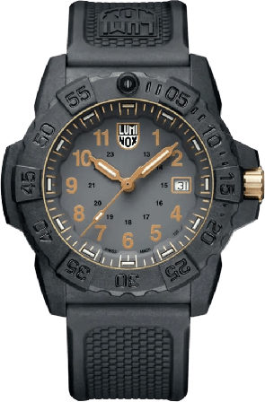Luminox Navy Seal 3508 Gold outdoor watches Grey 45 mm