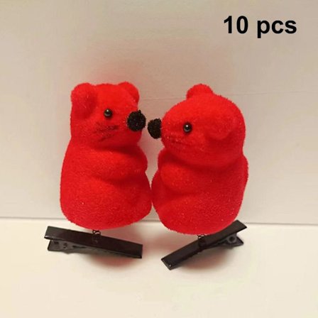 10 st 3D Spring Anknäbb Clip Hårnål A A