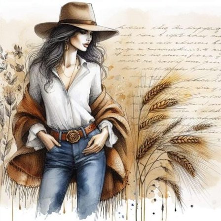 Vackra Kvinnor Poster 50x70 cm