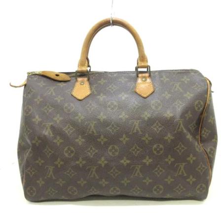 Louis Vuitton Vintage, Pre-owned Speedy 35 Monogram Handbag Bruin, Dames, Maat:ONE Size