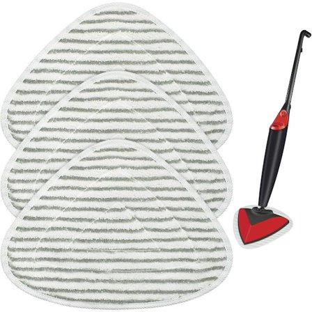 Mikrofiber damprenser erstatningsputer kompatible med Vileda Steam & Vileda Steam Plus, maskinvaskbare