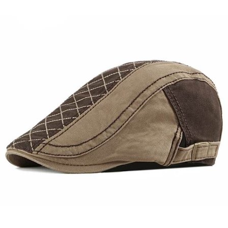 2021 Spring Summer Patchwork Newsboy Caps Men Cotton Flat Peaked Cap Women Painter Beret Hats 22