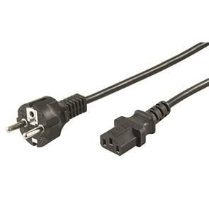 Goobay Power Cable CEE7/7 to C13. Black. 1.5m Factory Sealed