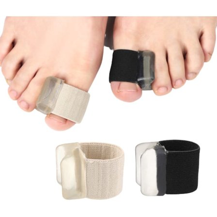 Bunion Spacer Tå Separator Skydd Knyst Corrector Sträcker ut stortån rätar ut överlappande tår,4pack