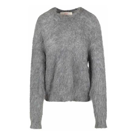 Jucca, Round-neck Knitwear Grijs, Dames, Maat:S