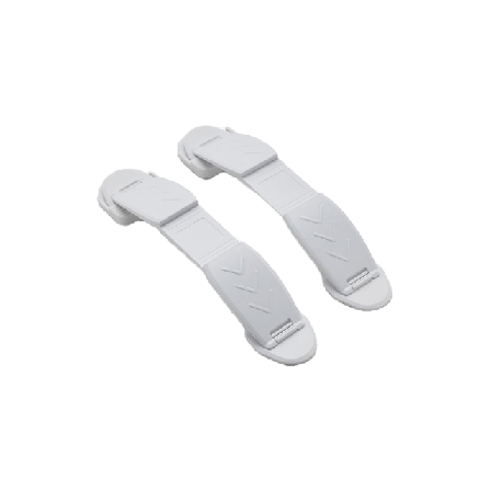 HomeSafety Dörrhållare Safetydoorstop Ted 2-pack Barnsäkerhet Vit 20cm