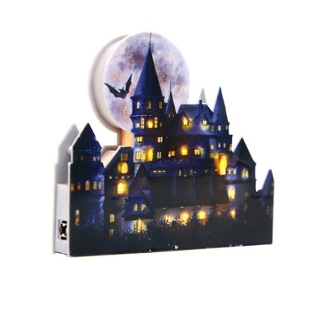 Valaistu linnakoristeet Halloween-koristeet Halloween