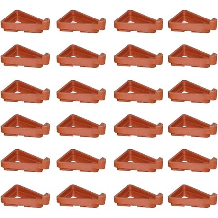 24 stk. Blomsterpottefødder, Trekant Blomsterpottestativ, Plantepottestativ Holder Pottefødder til Indendørs og Udendørs, Usynlig 