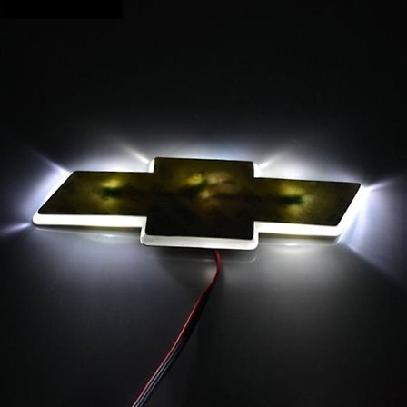 3D LED-lys for bilstyling, emblemlogo-merke, klistremerke, lyslampe for Chevrolet Cruze Mengxi