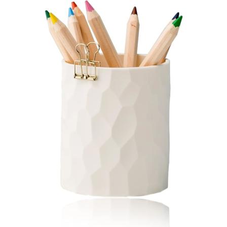 (Beige) Yksinkertainen kynäteline, Nordic Style Desktop Silicone Waterpro