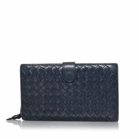 Bottega Veneta Vintage, Pre-owned Wallets Blauw, Dames, Maat:ONE Size