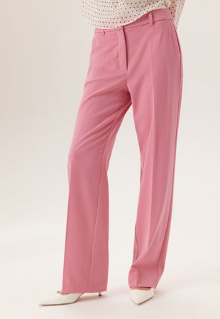 BUBBLEROOM - Straight High Waist Suit Trousers - 46L