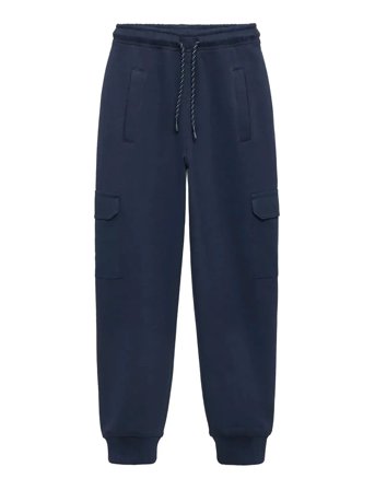 Mango Cargo Joggers With Drawstring - Navy - 8
