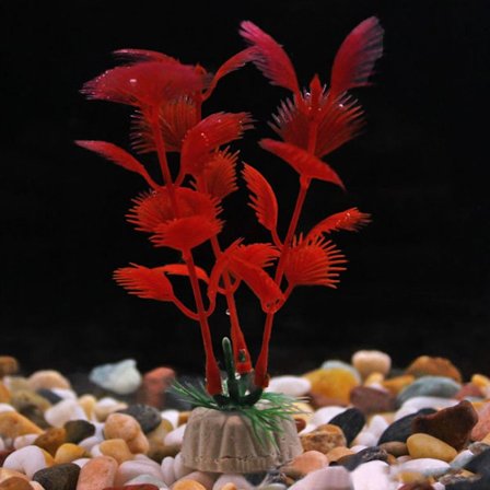 12 stk Akvarium dekorative planter Kunstige planter 05 05