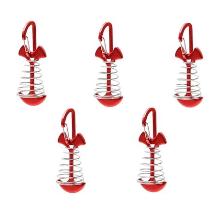 5 st Fiskskelett Tältpinnar D-spänne Design Snabblossning Vindtålig Kompakt Storlek Med Fjäder Fiskskelett Tältpinnar Vindrep Däckpinnar 