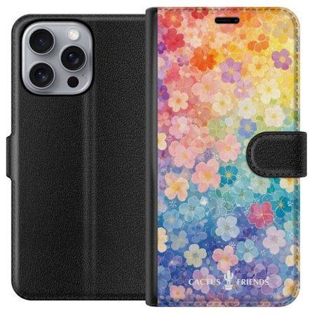 Kompatibel Tegnebogsetui til Apple Apple iPhone 16 Pro Max Cactus and Friends – RainbowBloom