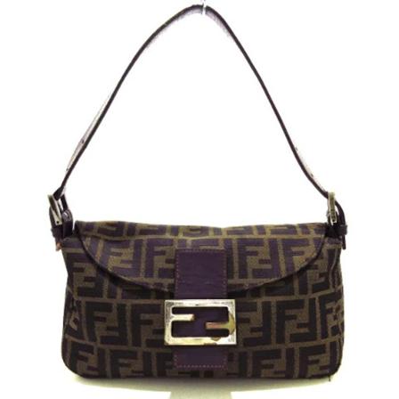 Fendi Vintage Pre-owned Cotton HandTas , Bruin , Dames , Maat: ONE Size Vintage Tassen