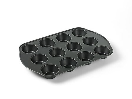 FUNKTION MUFFINSFORM GRÅ 12 HULL