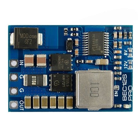 For BEC12S-PRO Modul 9-55V til 5V/8V/12V-5A Overstrømsbeskyttelse Selvgjenoppretting for RC Fly FPV