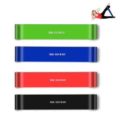 Elastiska motståndsbands - TD - 4-pack - 30 cm x 5 cm - Multisport - Rehabilitering