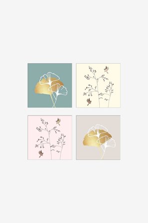 Paperproducts Design - Servietter PPD Mixed No10 4 stk. 20-pak - Flerfarvet - Servietter - Fra Homeroom