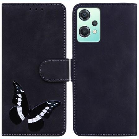 Oneplus Nord Ce 2 Lite 5g Butterfly Pattern Printing Telefonfodr Svart