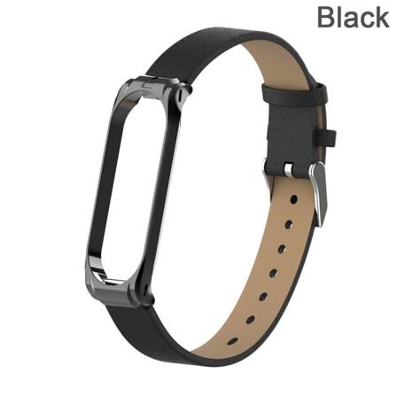 Erstatningsarmbånd Pu-lærbånd Håndleddsrem Svart
