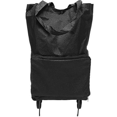 Sammenleggbar Trilleveske, sammenleggbar handlepose med hjul, sammenleggbar handlekurv