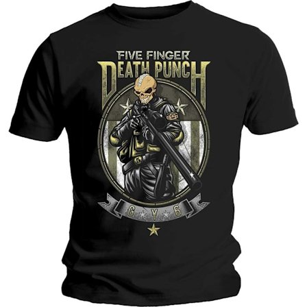 Five Finger Death Punch Unisex Adult Sniper Bomull T-shirt XL B