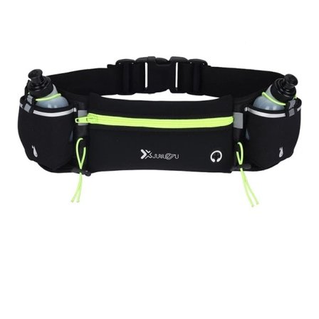 Marathon Trail Löpning midja paket För telefon Vattenflaska Sport Fanny Pack Fitness Dubbel ficka löpning bälte midjeväska