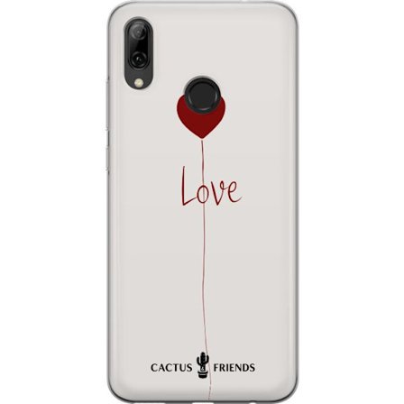 Yhteensopiva Puhelinkuori Huawei Huawei P smart 2019 Cactus and Friends - Love Balloon Minimal