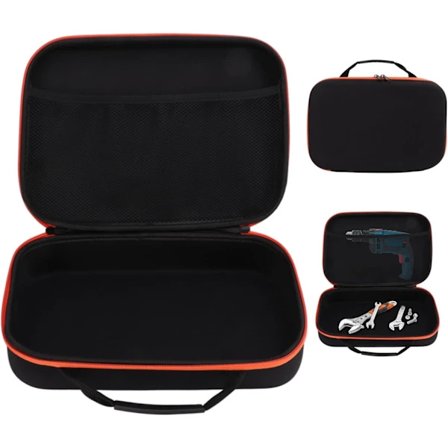 (S) Elektrisk borrförvaringsväska, verktygsväska, verktygsbehållare Oxford-tyg, tillbehörsförvaringsväska Cu