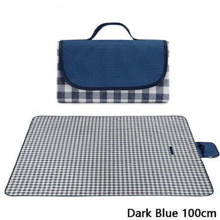 Utomhus picknick Markmatta Campingfilt MÖRKBLÅ 100CM