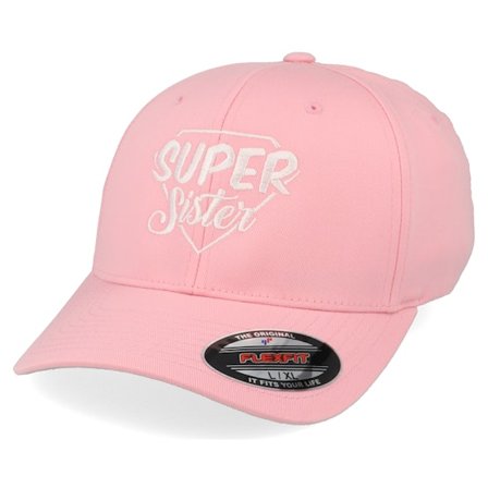 Iconic - Pink flexfit Kasket - Super Sister Pink Flexfit @ Hatstore