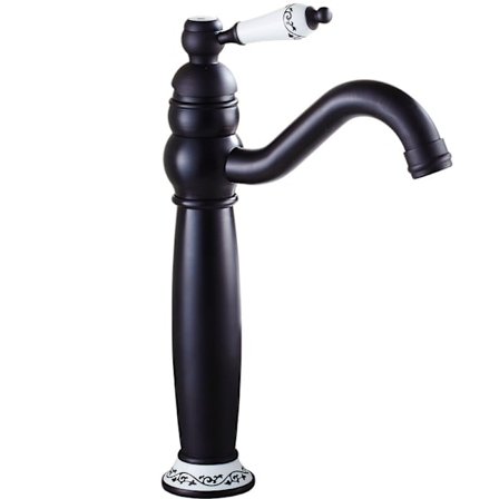 Retro Sänkkran, Svängbar Badrumsblandare med Kallt & Varmt Vatten