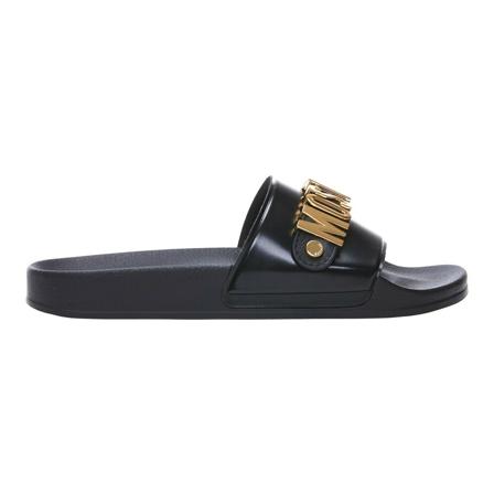 Moschino Sliders , Zwart , Heren , Maat: 39 EU