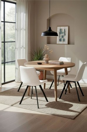 Homeroom Collection - Sture 2-pack ruokailutuoli - Beige - Tuolit - - Homeroom