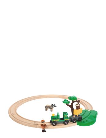 Safari-Junaratasetti Toys Playsets & Action Figures Play Sets Monivärinen/Kuvioitu BRIO