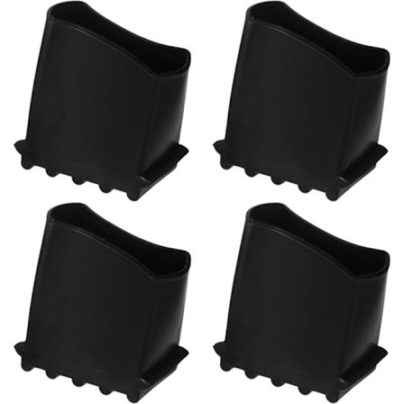 4 st Gummifötter för Stege - 50 x 22mm - Skyddande Stegskydd - Halkfria - För Universella Stegfötter - För Hemarbetare
