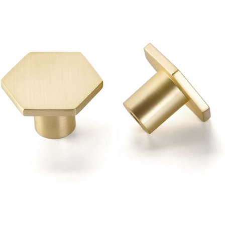 Set med 10 Guld Skåpknoppar Guld Dörrknoppar Guld Skåpdörrknoppar Guld Lådknappar Zinklegering Skåpknopp
