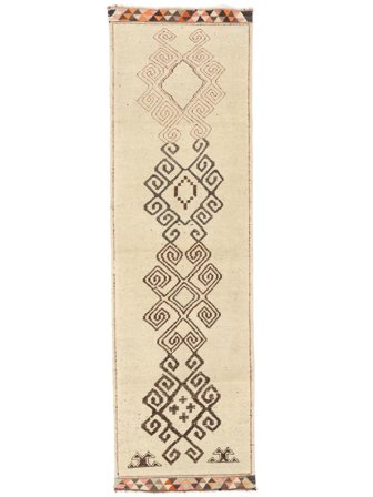 Herki Matta Modern Hallmatta Orange/Brun (Ull, Turkiet)
