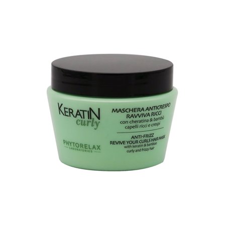 Phytorelax Keratin Curly MASCHERA CAPELLI ANTICRESPO RAVVIVA RICCI 250ml - Maschera Disciplinante/Anticrespo Capelli