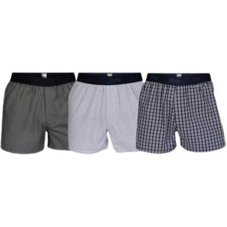 JBS Boxershorts 3 Pack Grå, Herre Underbukser, Størrelse: 2XL