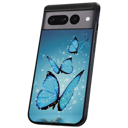 Google Pixel 7A - Deksel/Mobildeksel Glitrende Sommerfugler