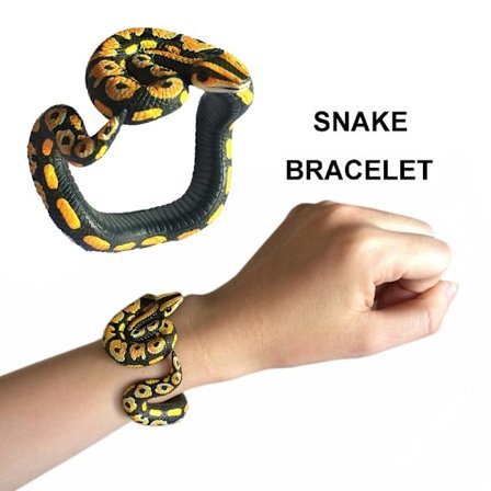 Orm Python Armband Simulering Djurmodell Figur Plast Kul Prank Present Till Barn Pedagogiska Barn (Blod Python)